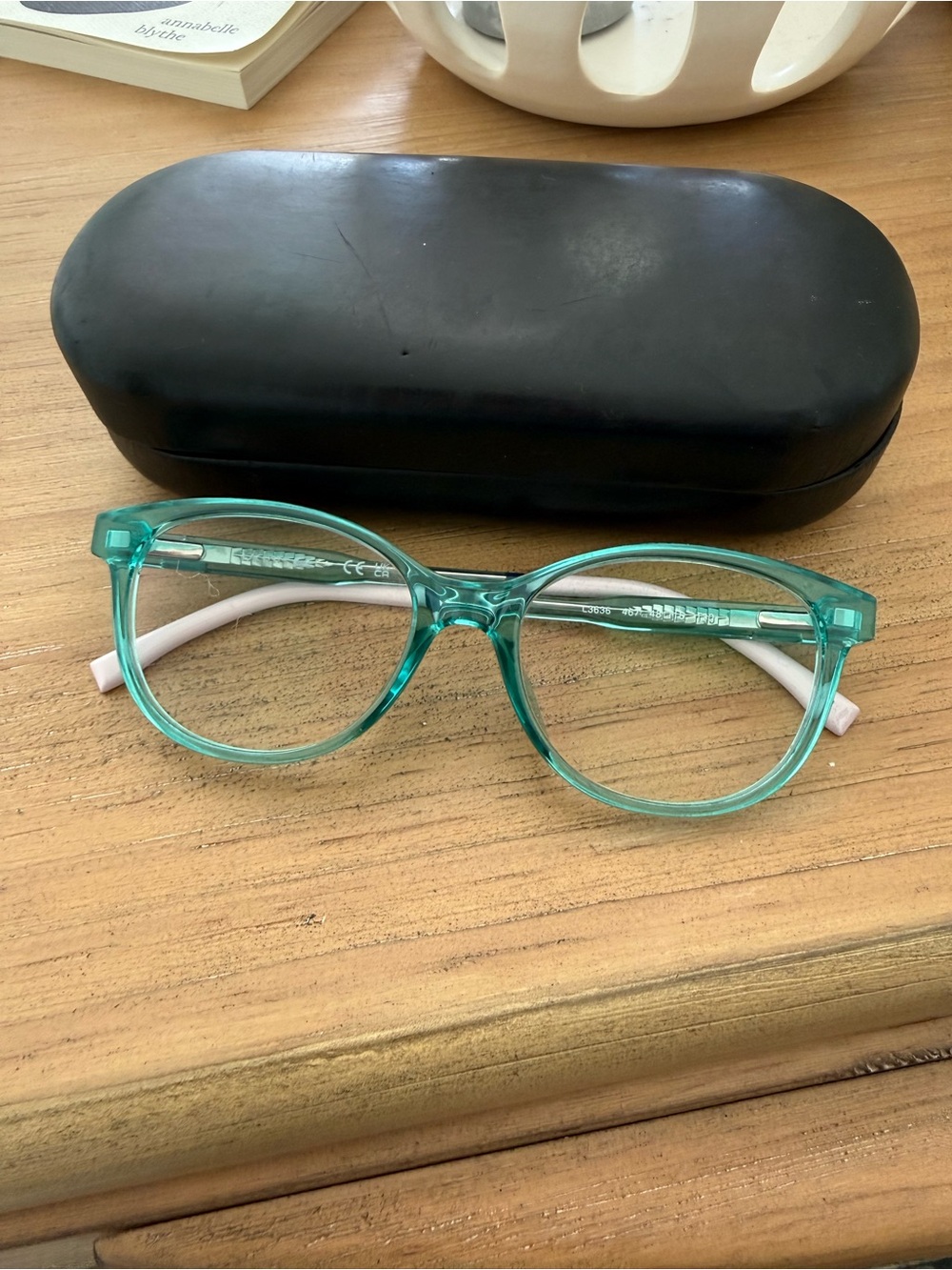 Kids Lacoste Eyeglass Frames – Aqua/Turquoise – Prescription Lenses Installed